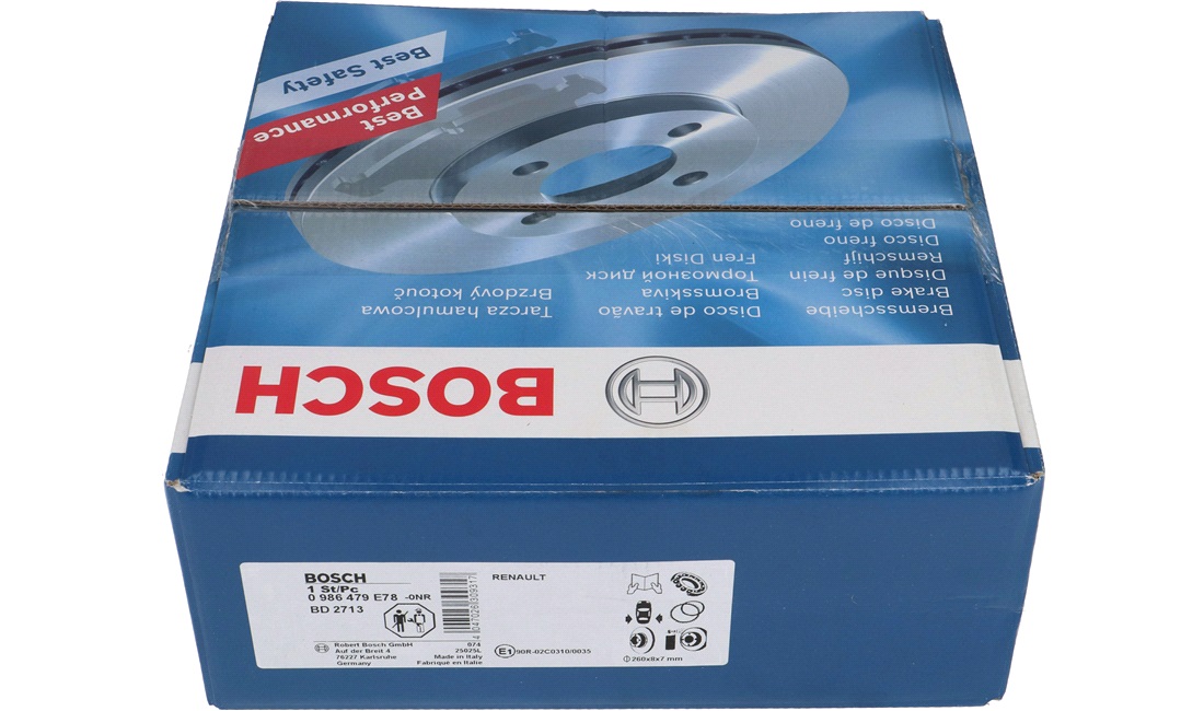 Bremseskive 260 x 8 mm