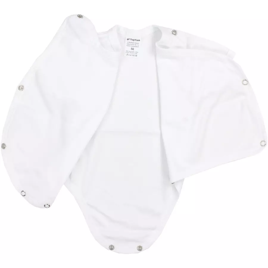 TupTam Baby Jungen Kurzarm Wickelbody 5er Set weiß