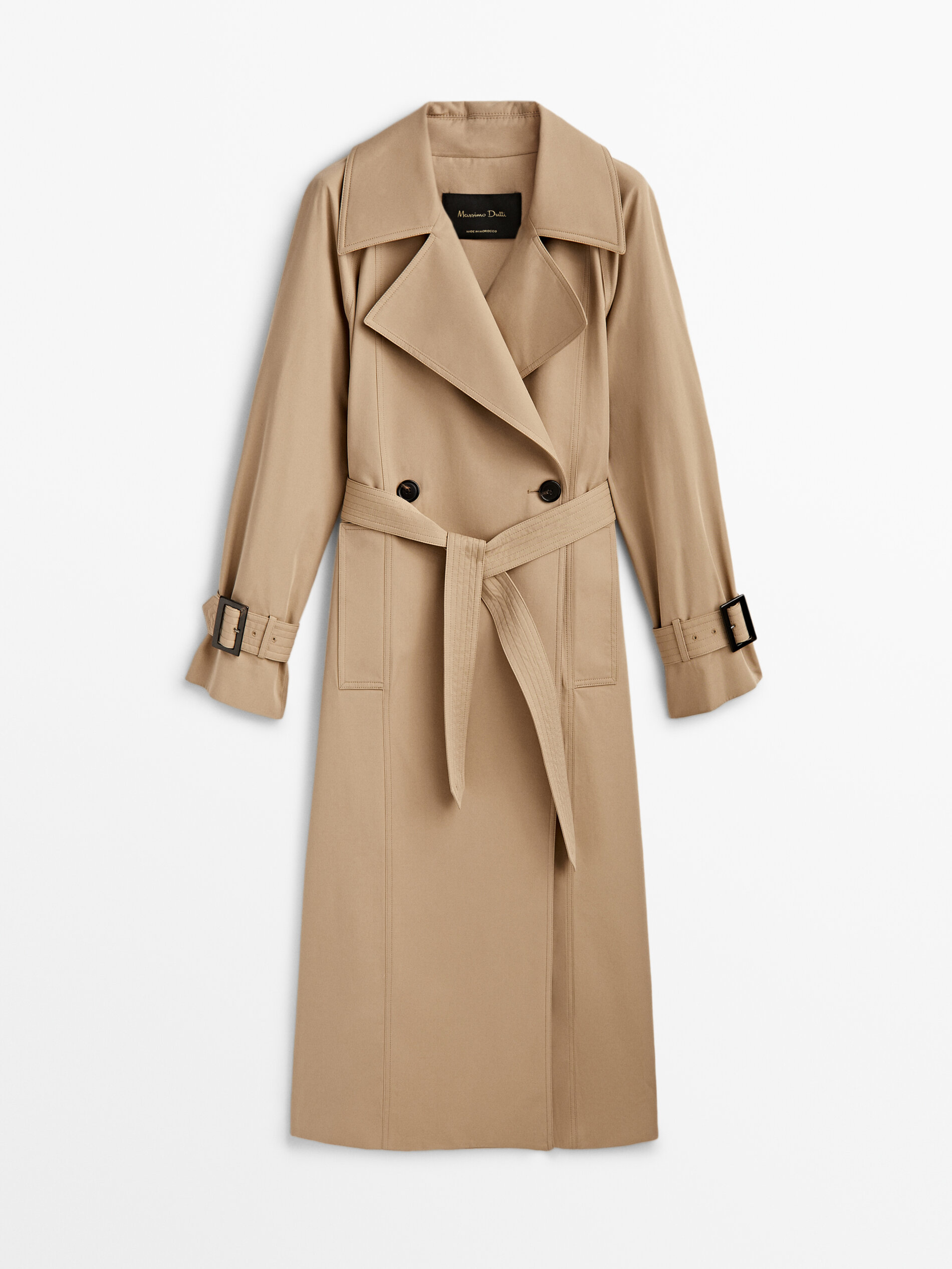 Cinto de gabardine fluida - BEGE