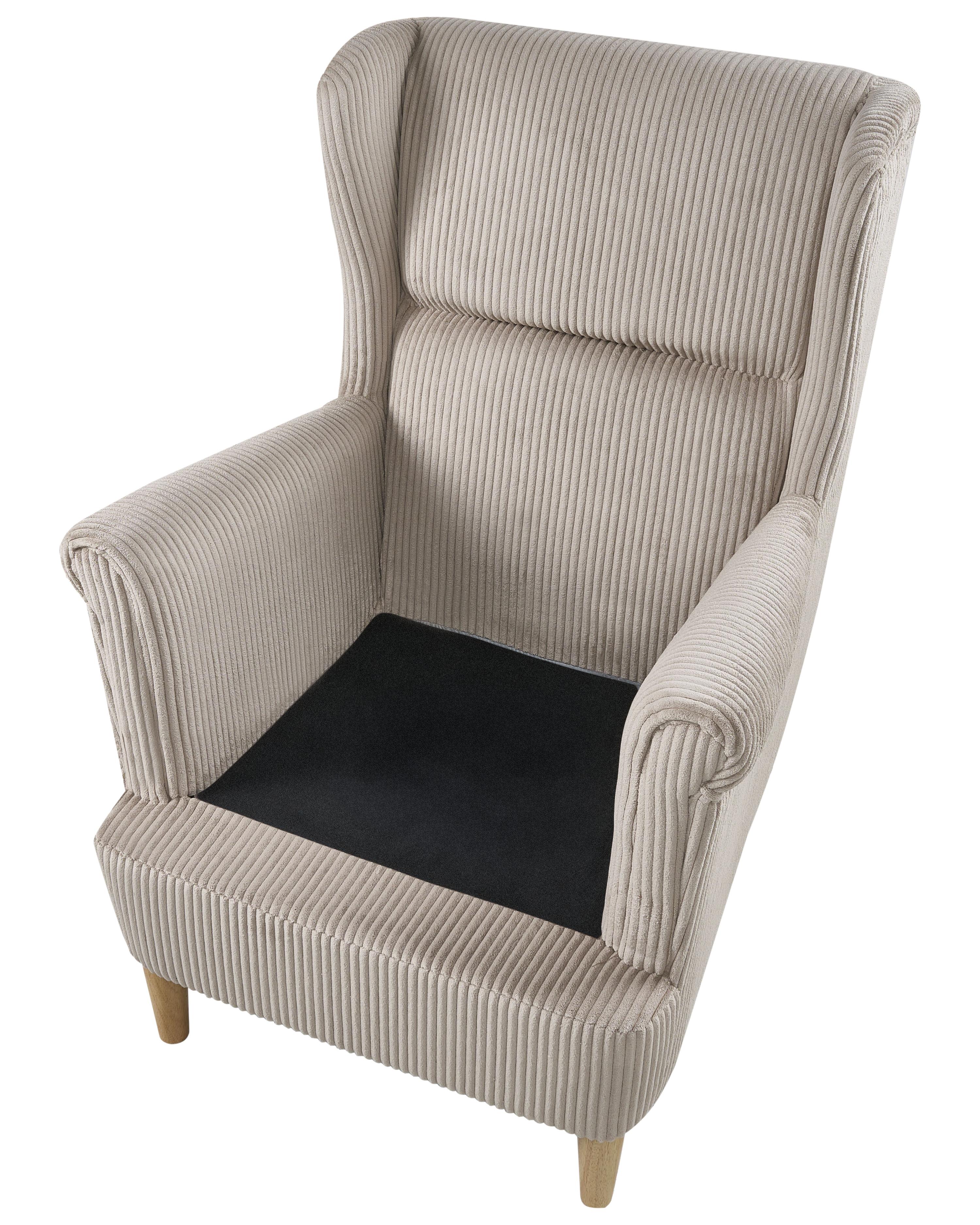 Oorfauteuil ABSON Corduroy Beige