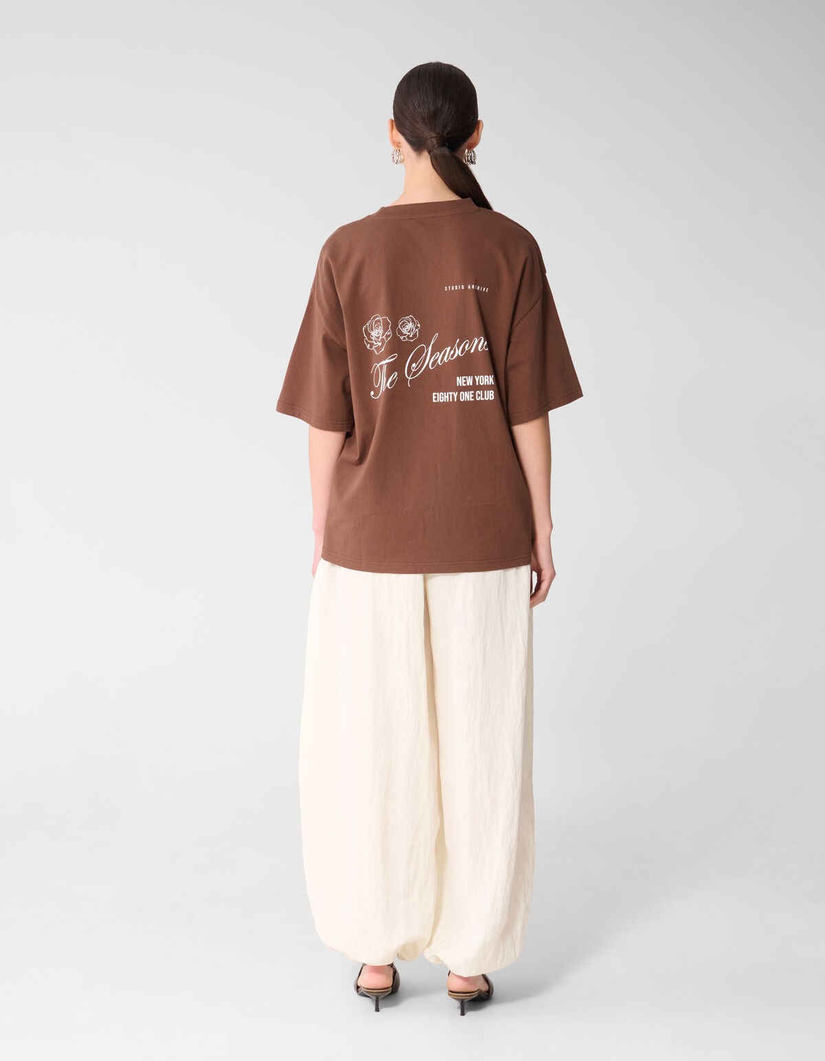 Seasons Artwork T-shirt Bruin