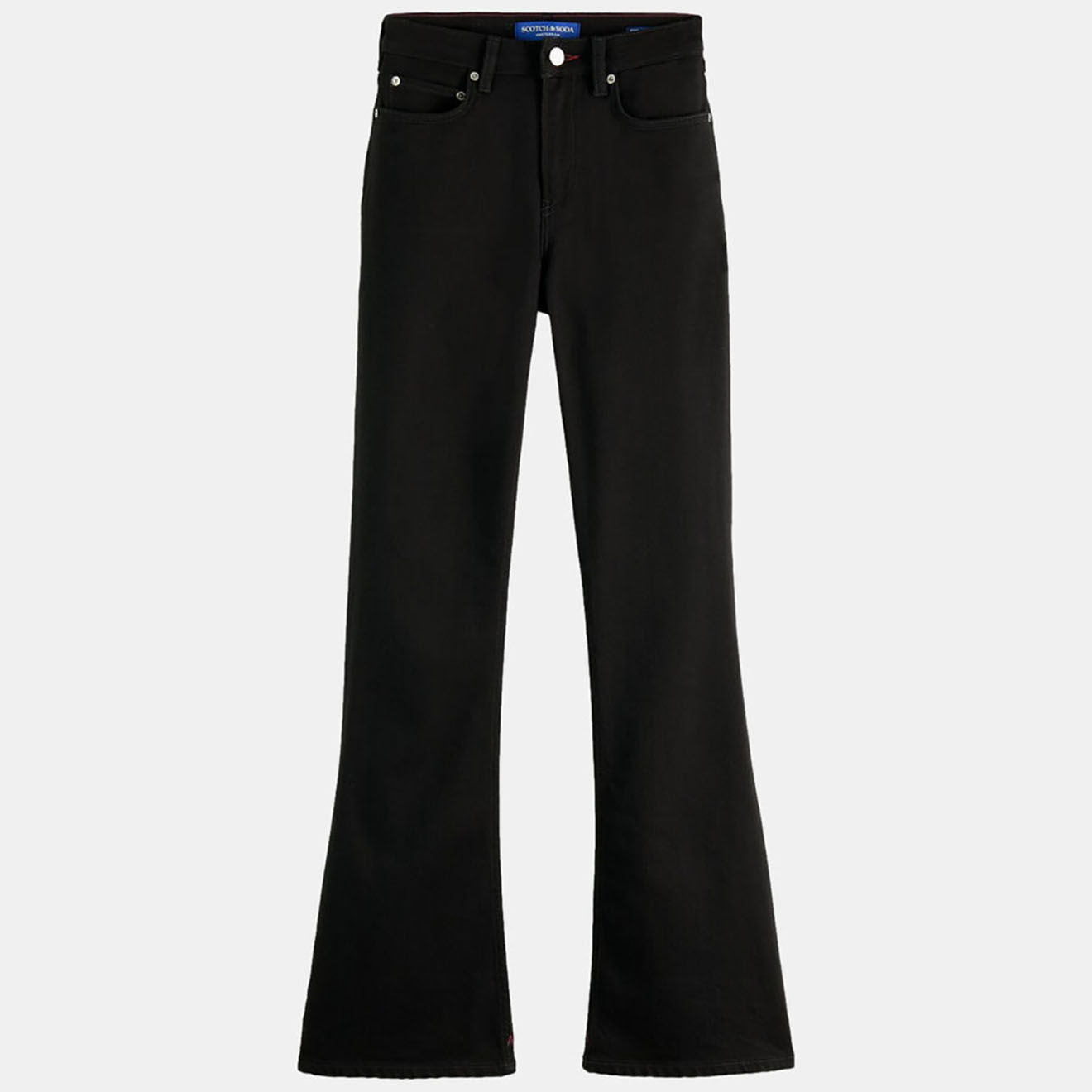 Scotch & Soda Jean Flare en Coton Bio mélangé noir