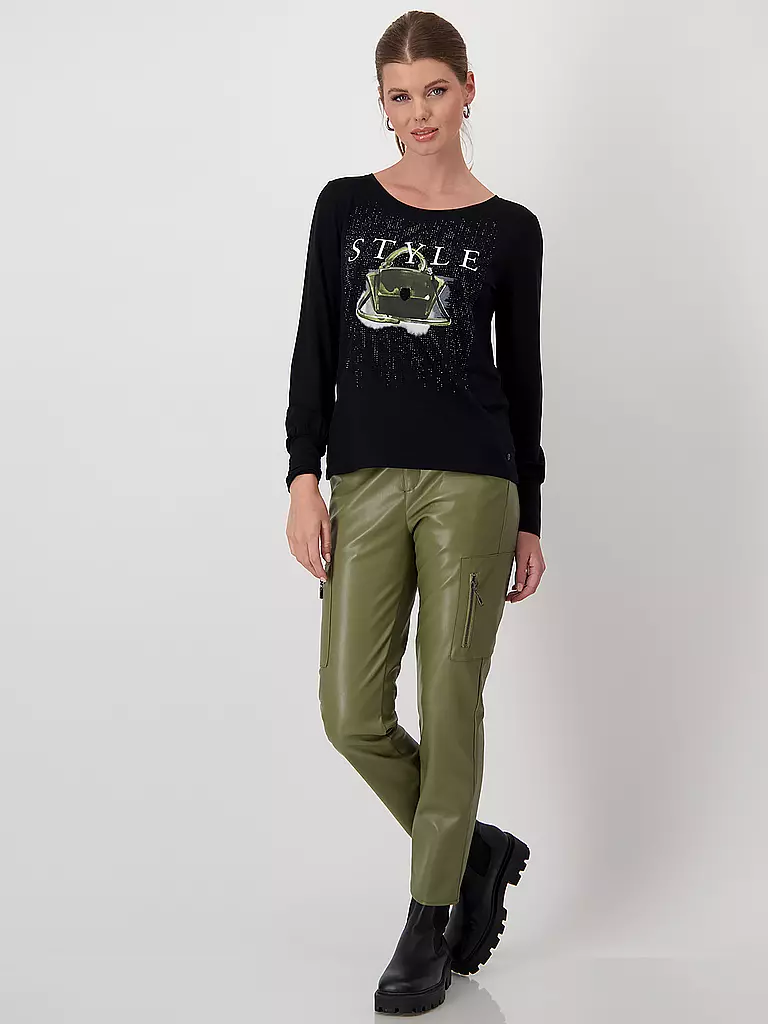 MONARI Blusenshirt schwarz