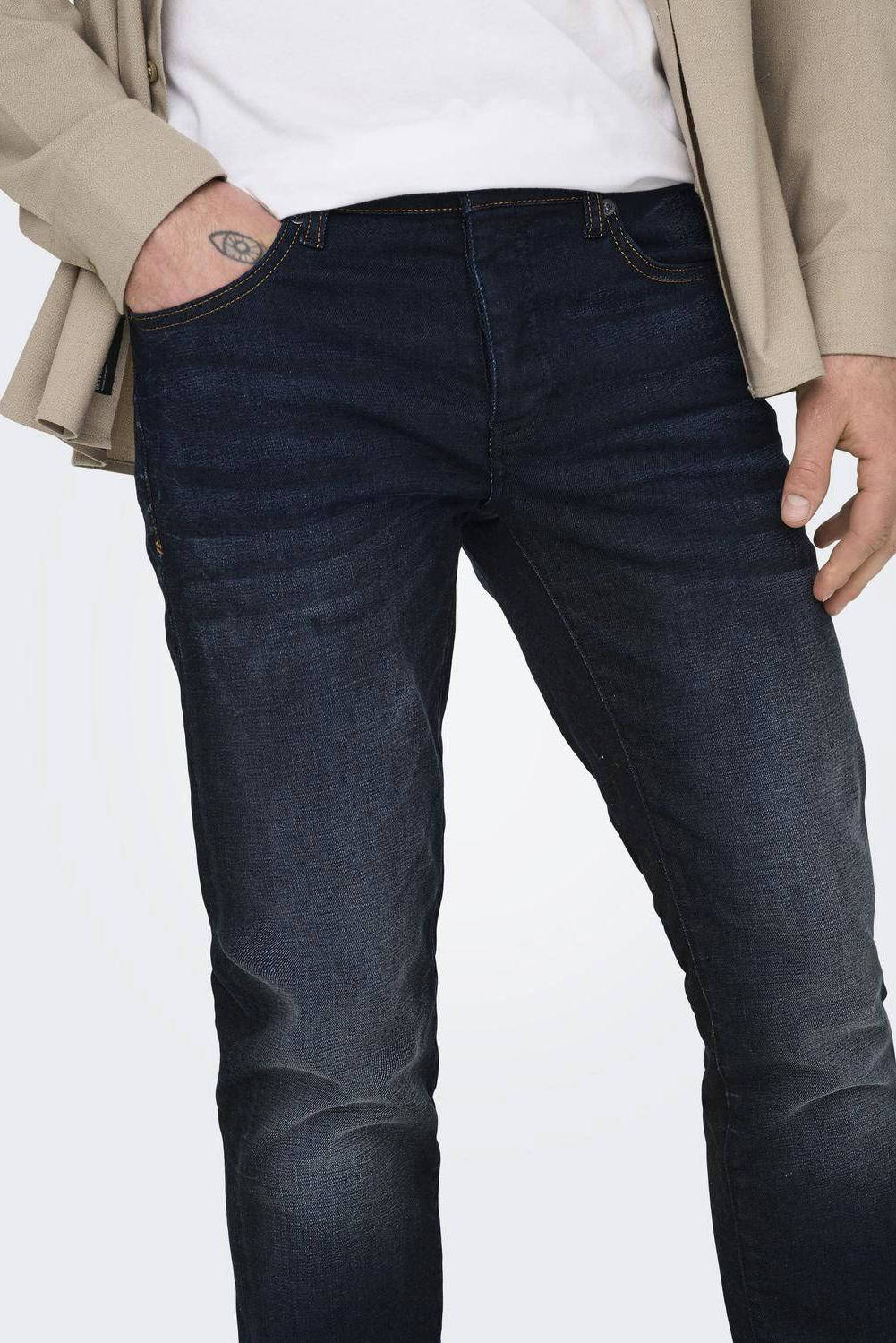 ONLY & SONS slim fit jeans ONSLOOM dark blue denim