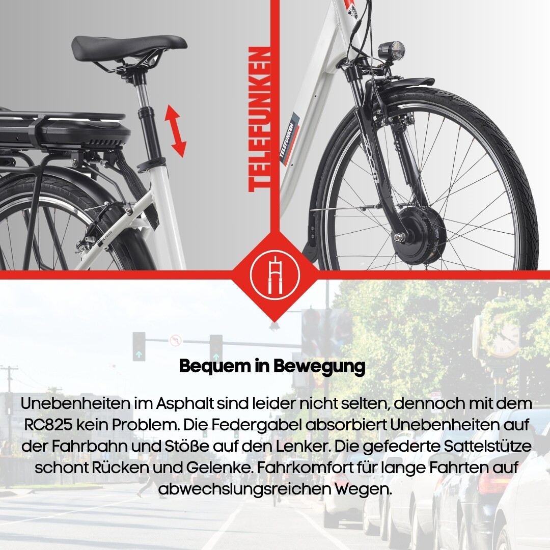 TELEFUNKEN RC825 E-City-Bike 28