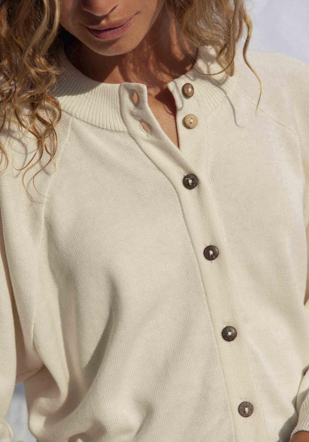 Jungle Folk Cardigan Barranco Ivory