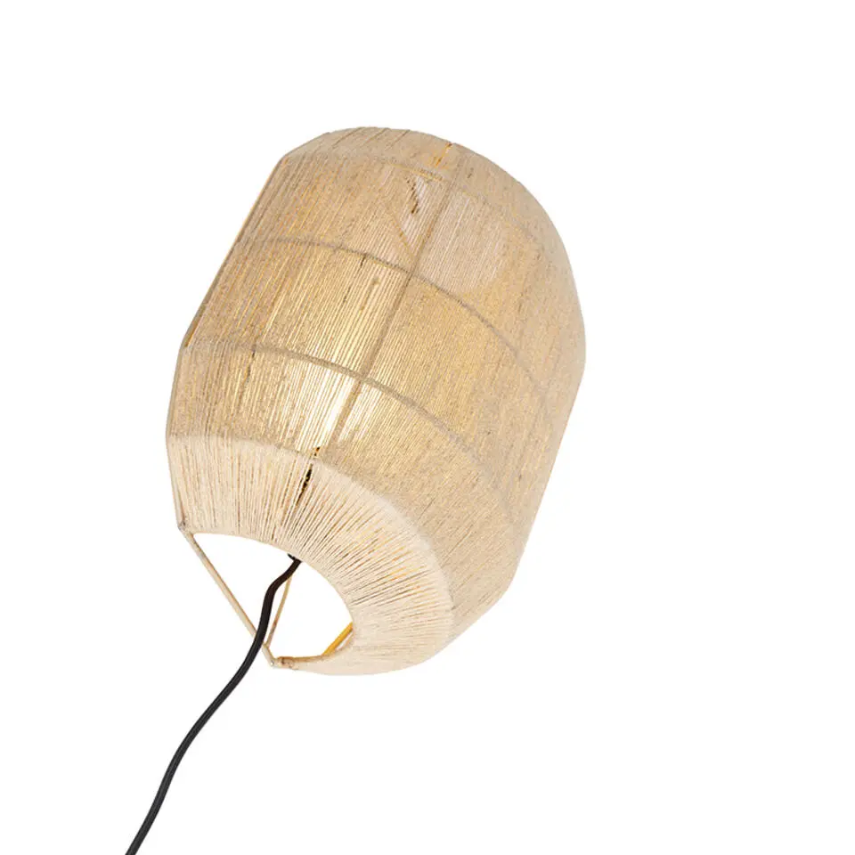Qazqa wandlampen riki beige e27