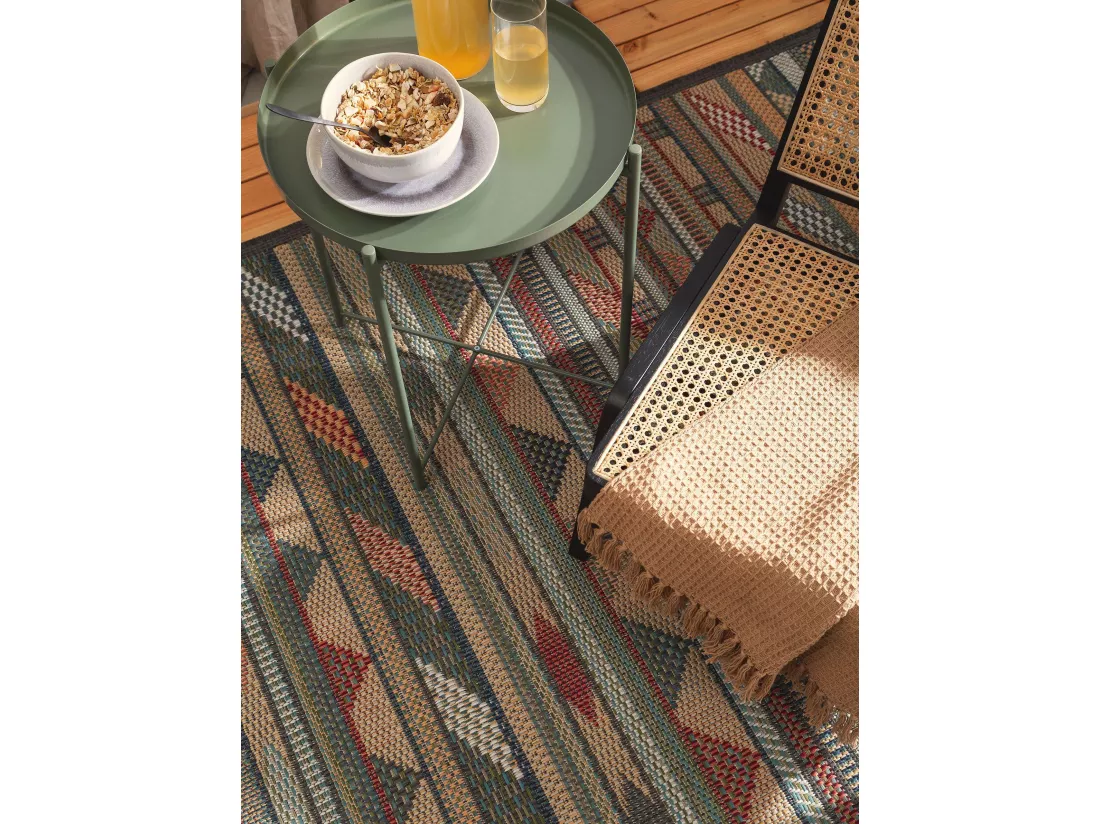 Tapis d'extérieur & intérieur Mirena Multicouleur 80x150 cm