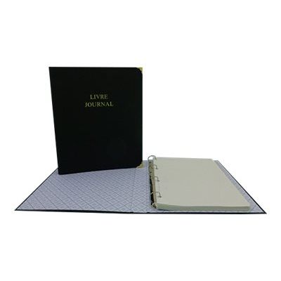 ELVE - Reliure Livre-journal 4 anneaux avec recharge