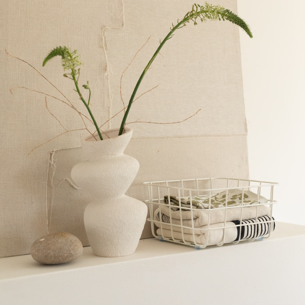 Popstrukt middelgroot mand Waffle - White
