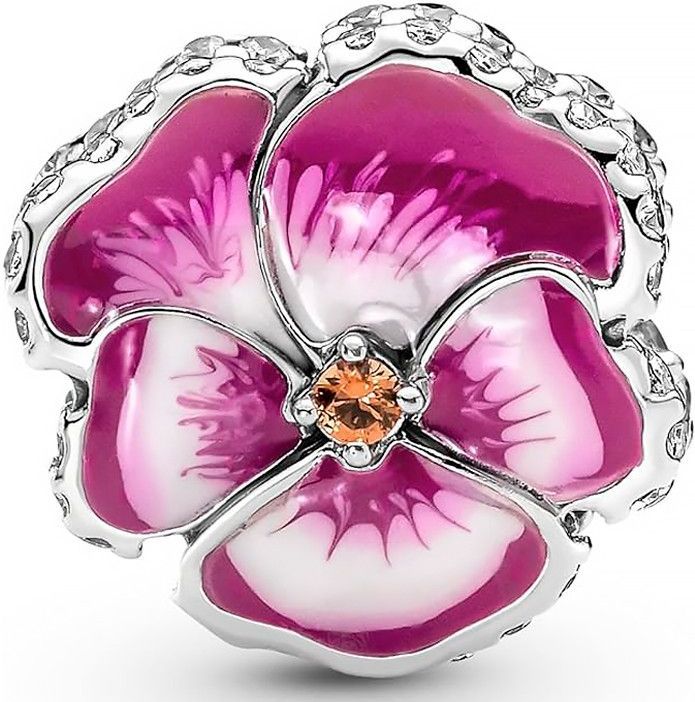 Pandora - 790777C01 - Bedel - Roze Viooltje