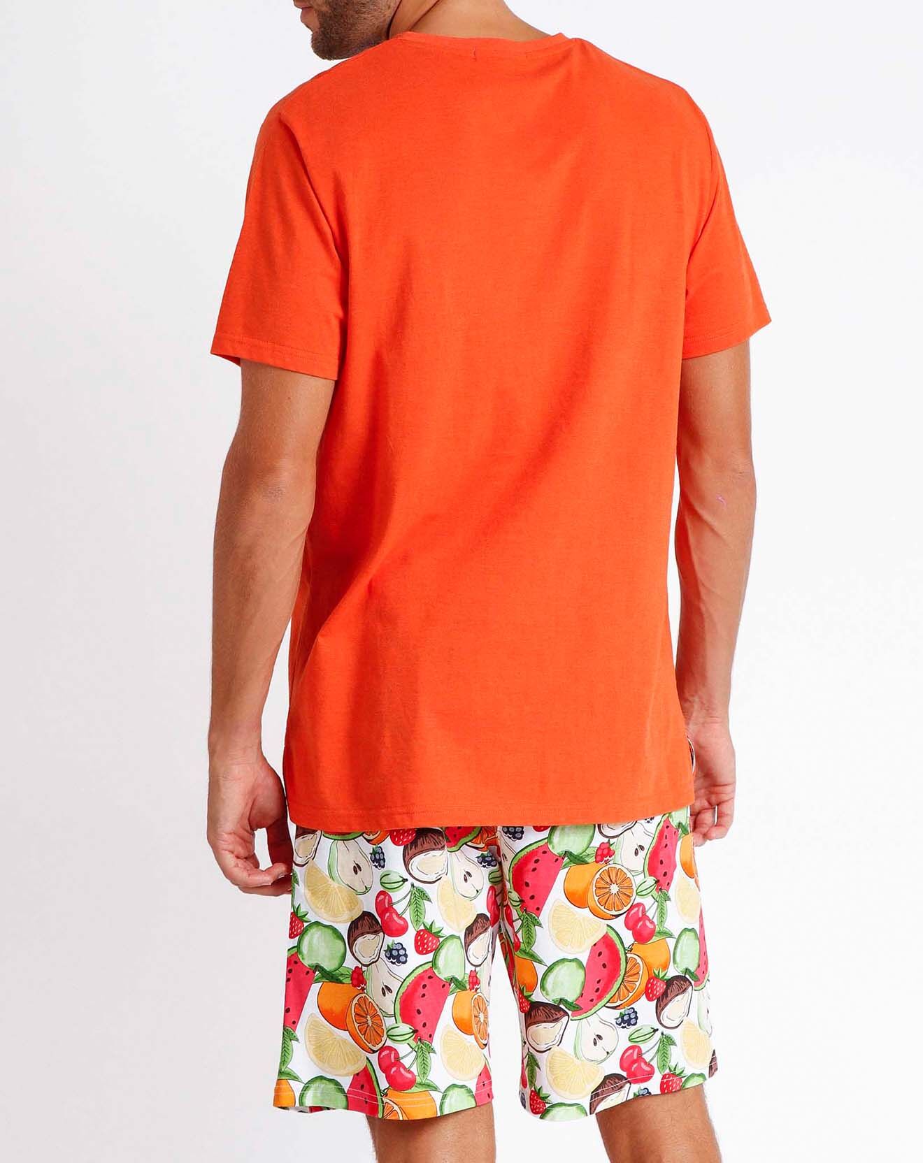 Admas Pyjama T-Shirt & Short Kian orange