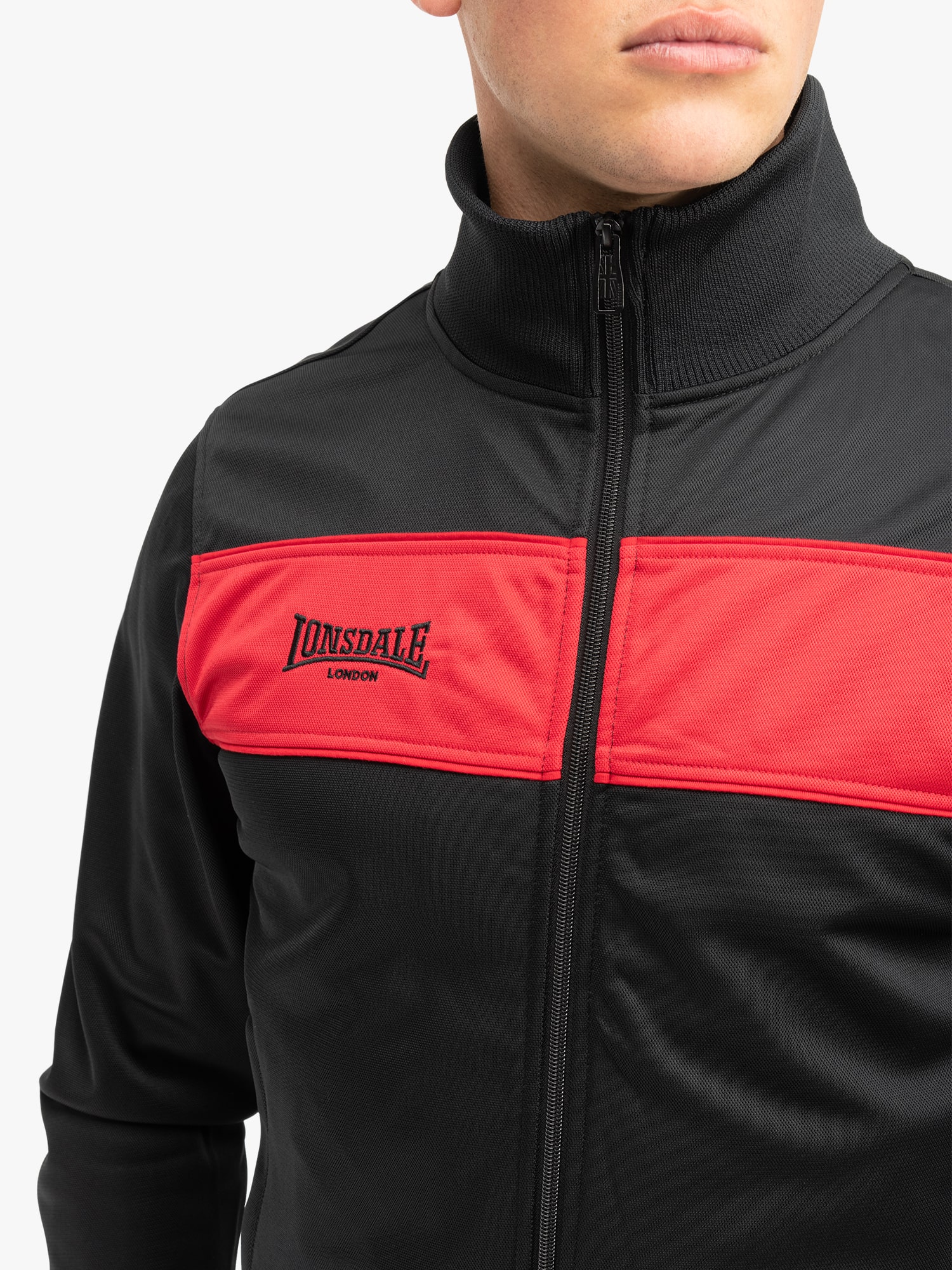 Lonsdale Herren Trainingsjacke schmale Passform ALNWICK
