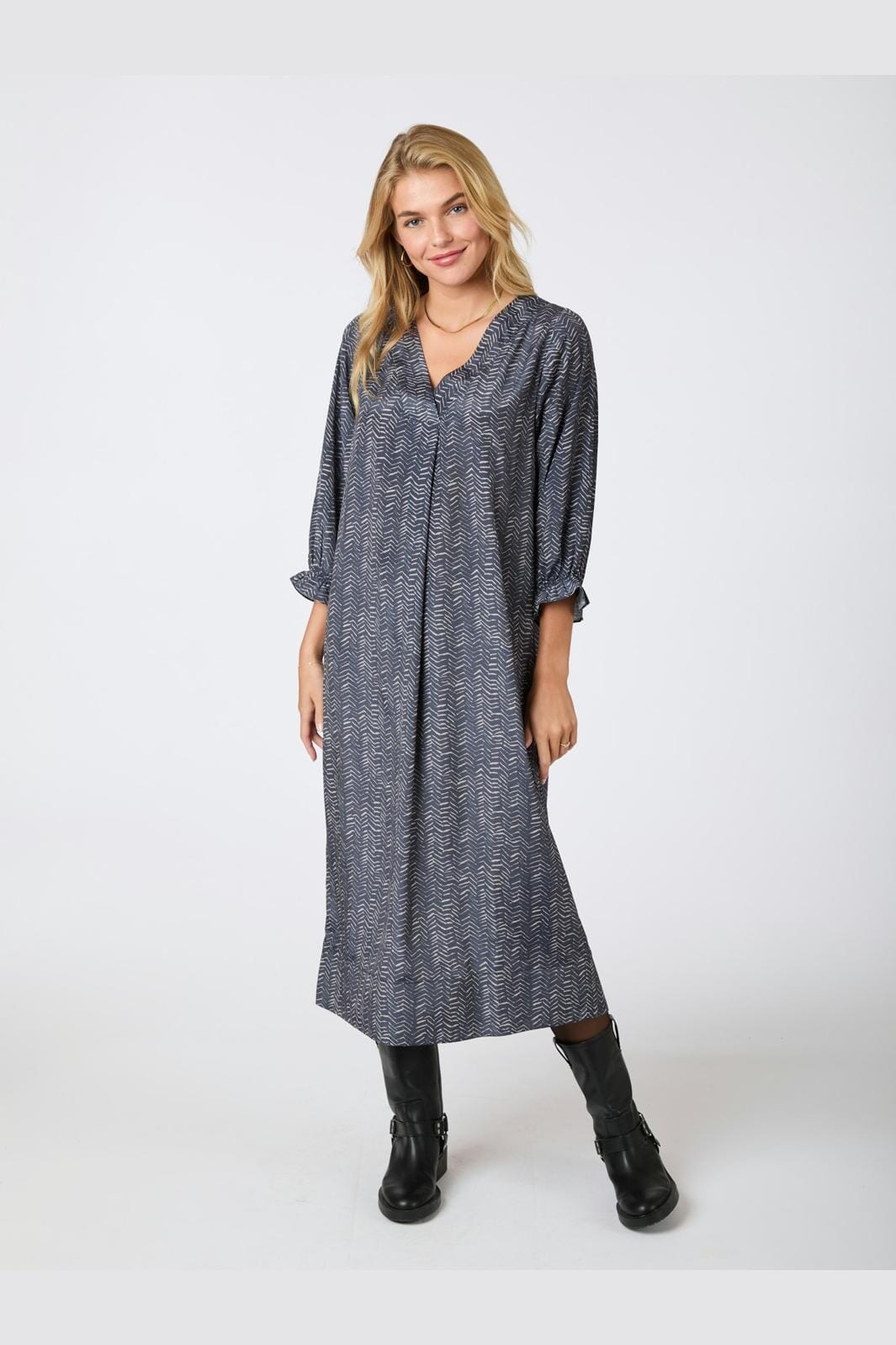 Neo Noir Palace Zigzag Duo Dress