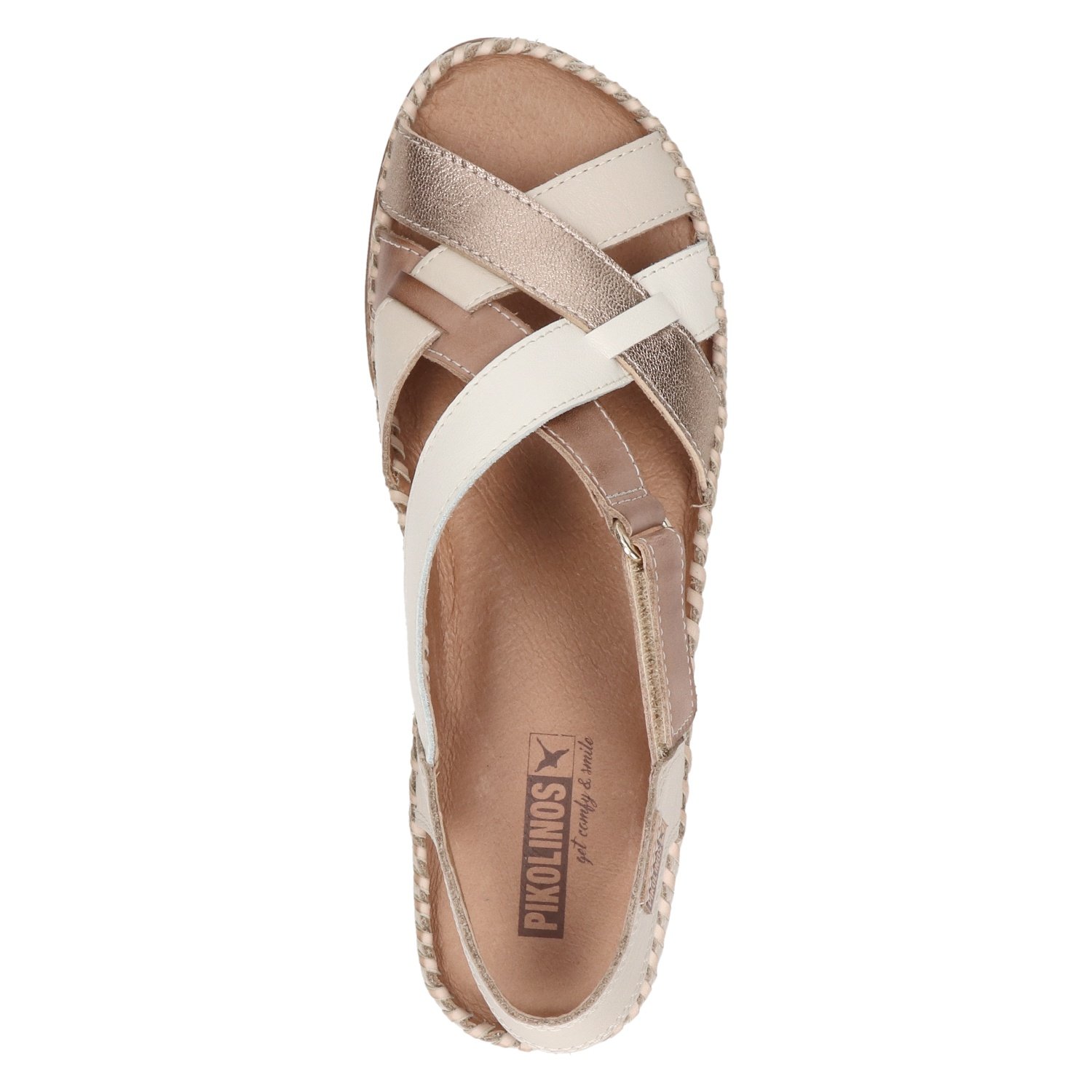 Cadaques dames sandaal Pikolinos Beige