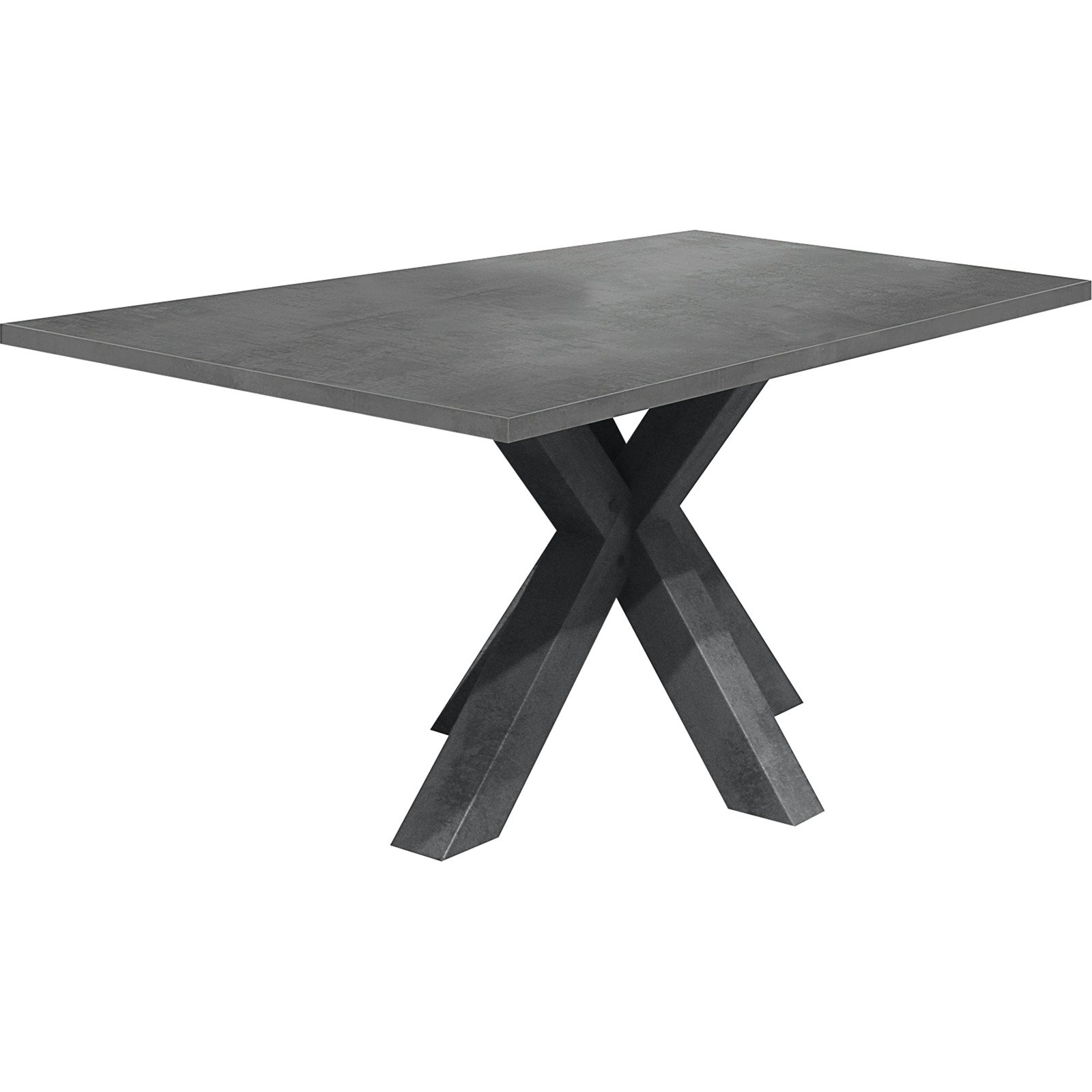 Tisch Magna Dekor X-Fuss ausziehbar 160/210 x 78 x 90cm Plankeneiche