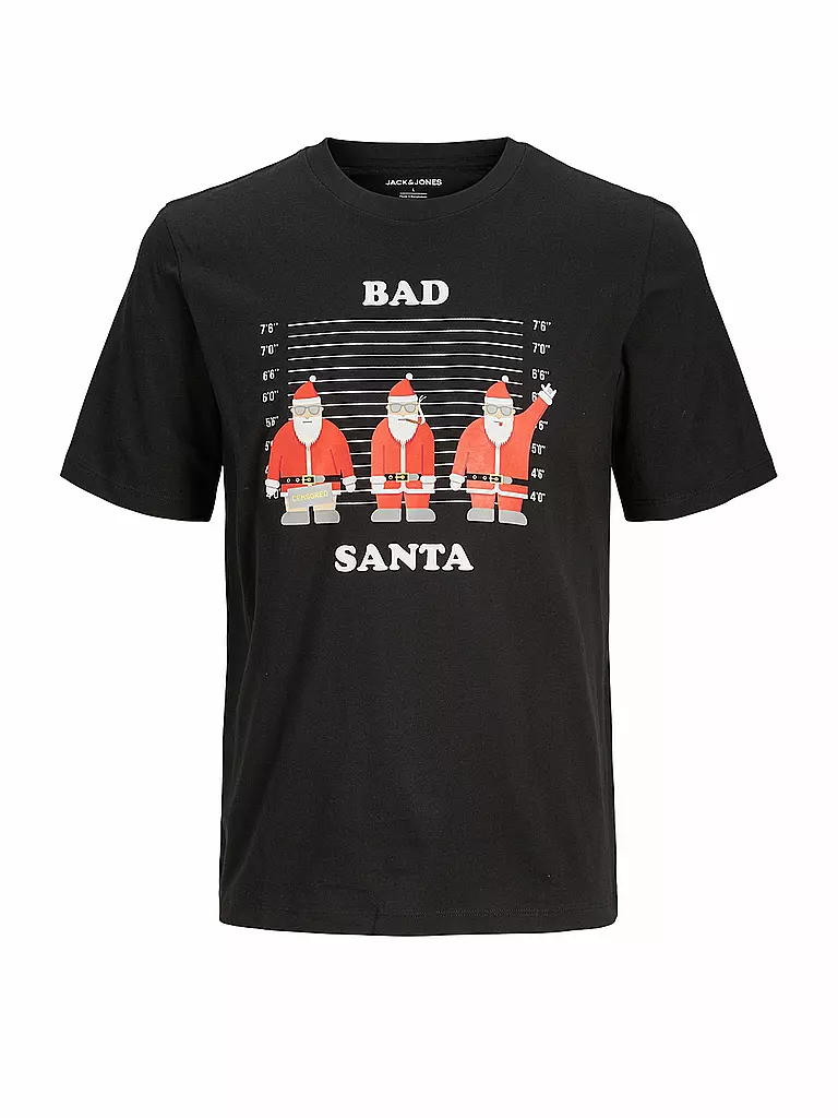 JACK & JONES T-Shirt JJXMAS schwarz