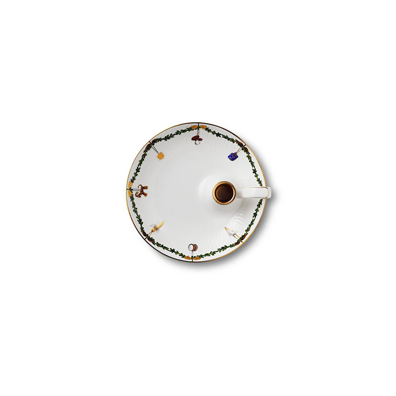 Royal Copenhagen  Stjerne Riflet lysestage - D17,5 cm