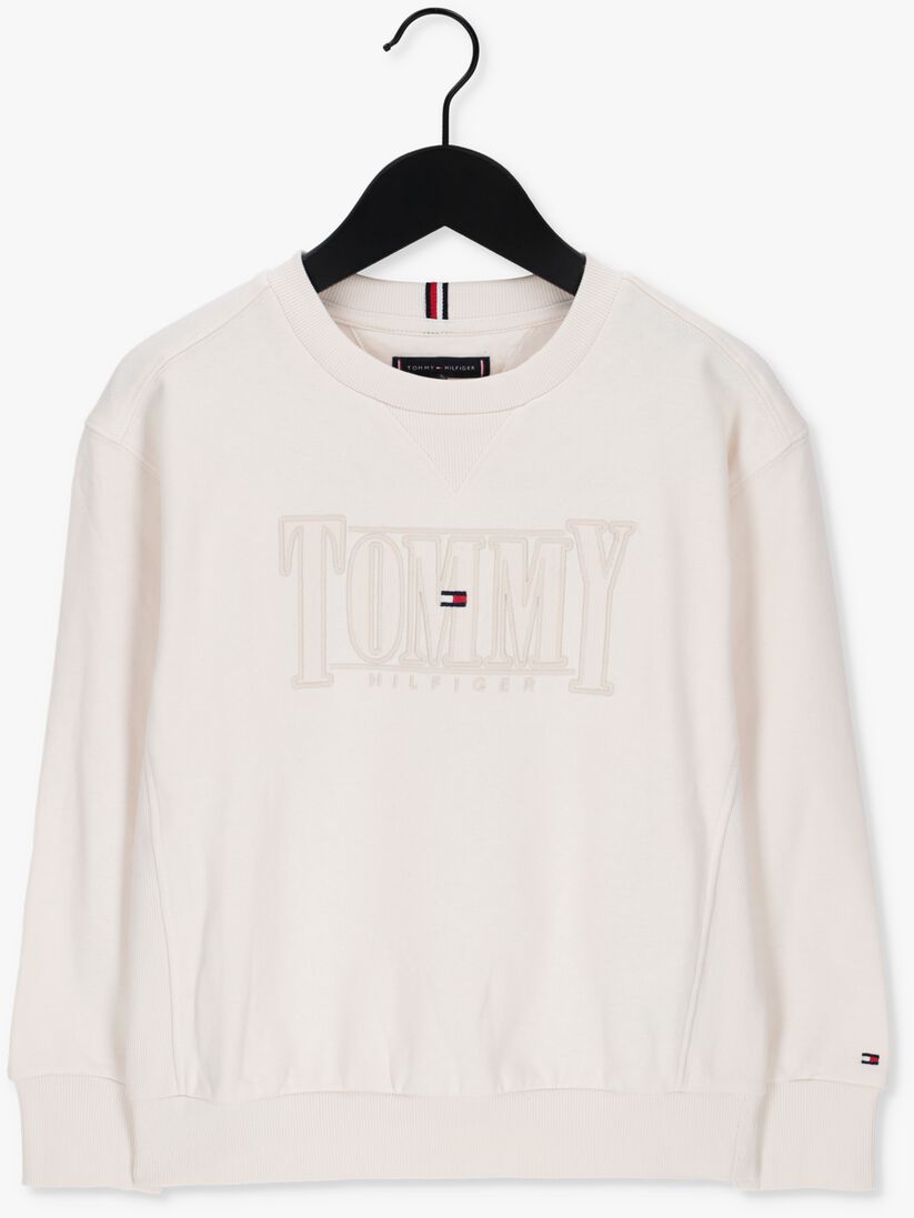 TOMMY HILFIGER witte tommy hilfiger sweater cord applique sweatshirt