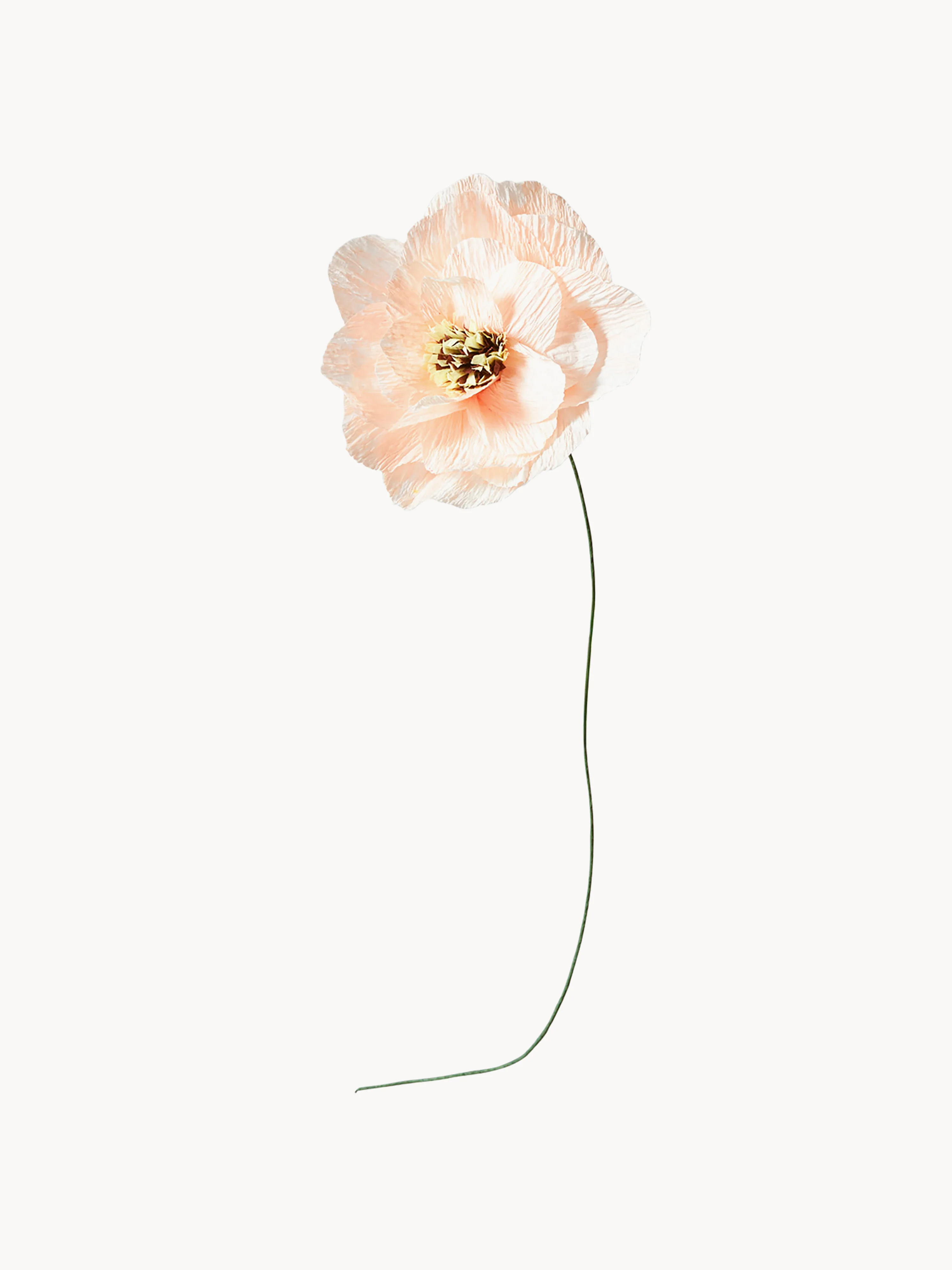 Handgemaakte kunstbloem Poppy