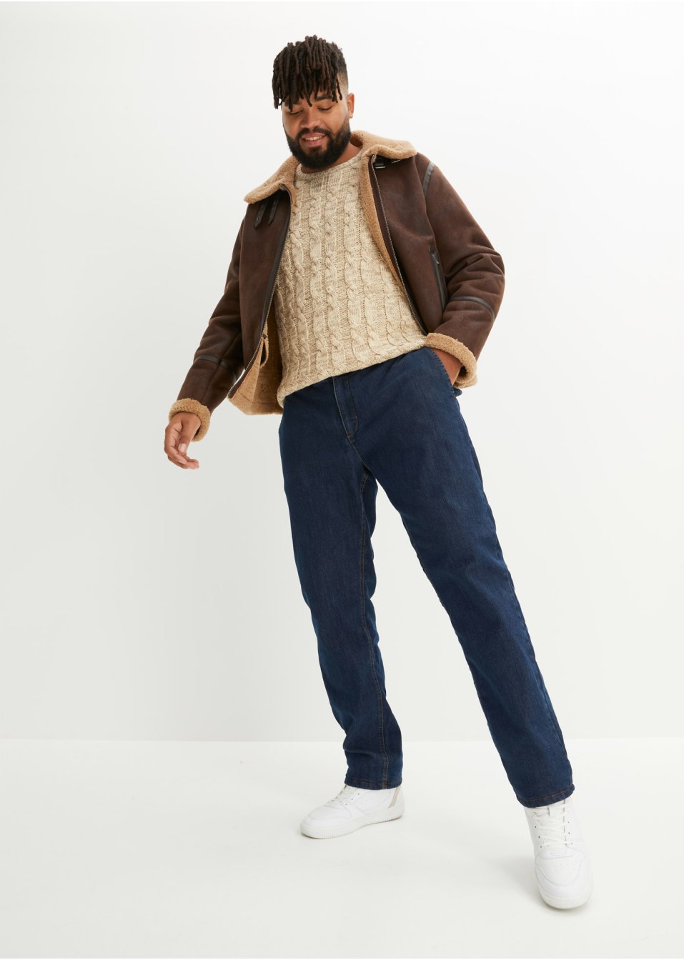 Jean thermo à taille extensible