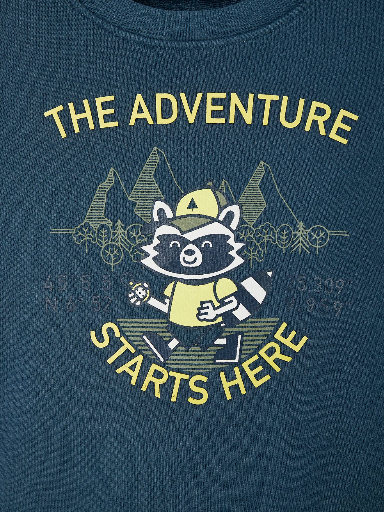 Camiseta de moletom com estampa 