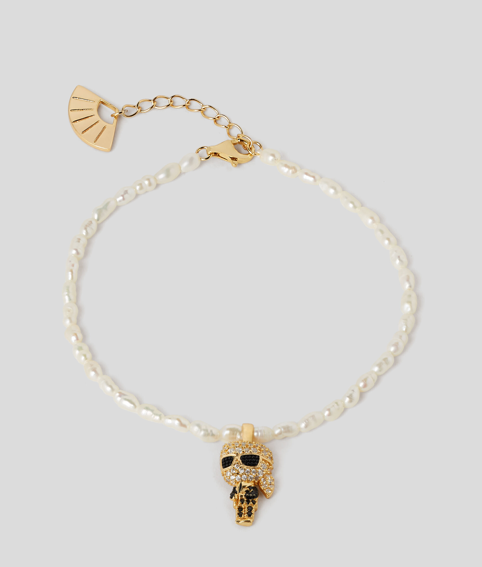 BRACELET À BRELOQUE SERTIE DE PAVÉS ET PERLE K/IKONIK KARL