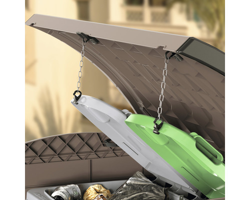 StoreAway DuraMax 1200 l opbergbox, 145 x 82,5 x 125 cm, antraciet