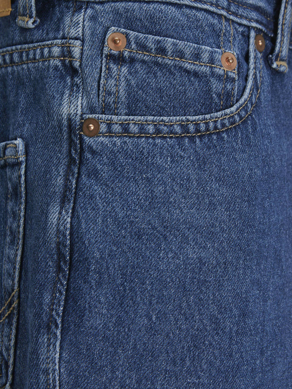 JACK & JONES high waist relaxed jeans JJICHRIS JJORIGINAL blue denim