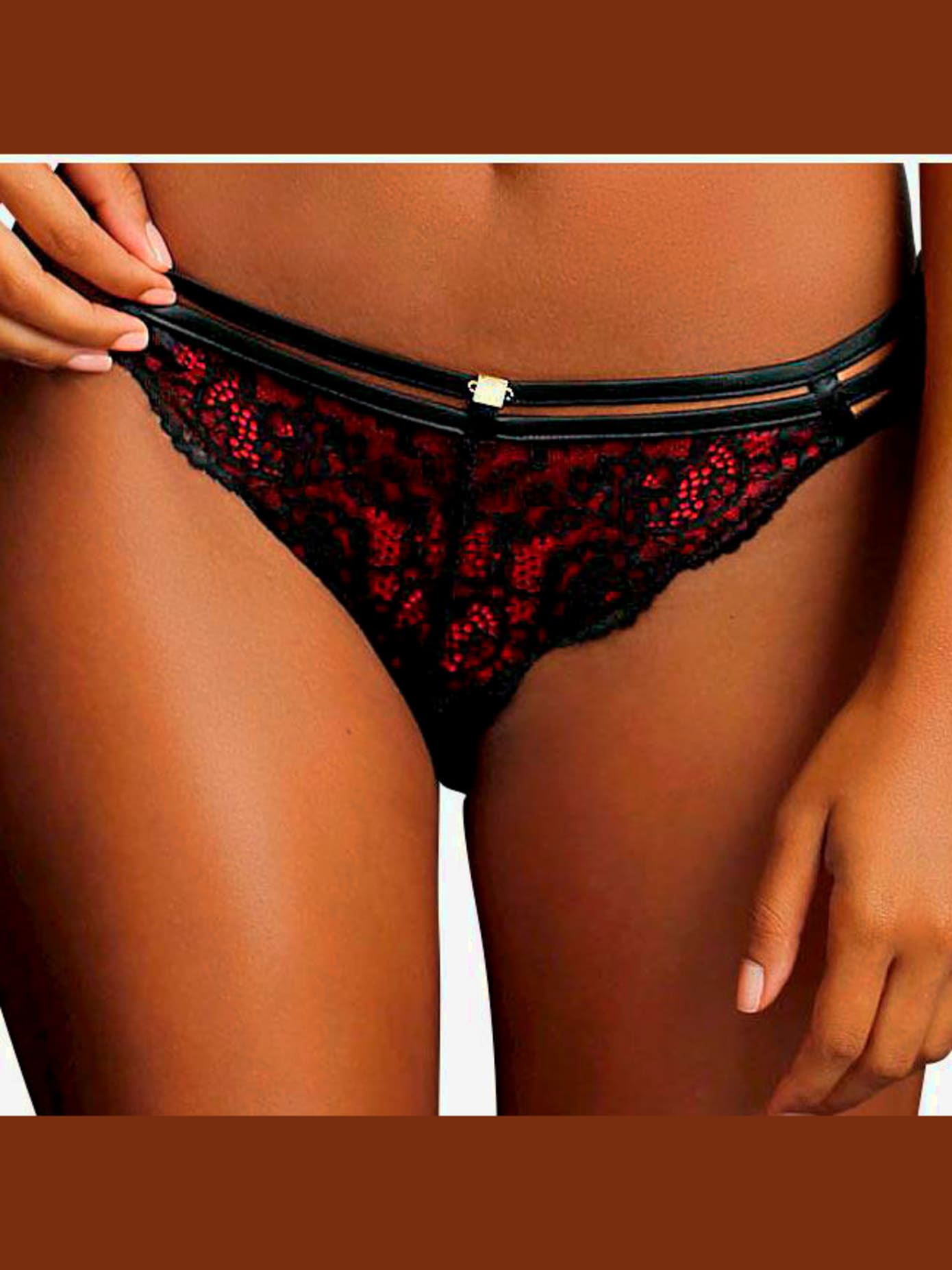 Slip rio sexy avec ceinture en rubans élastiques