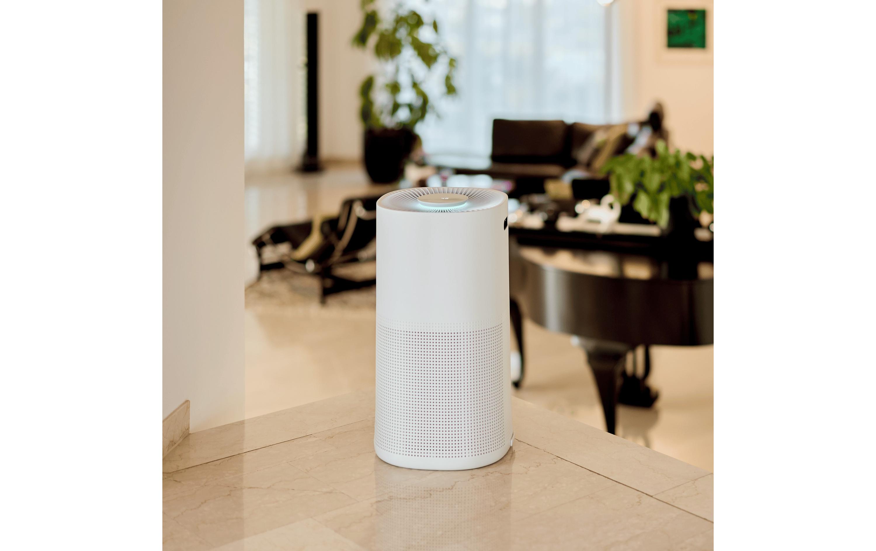 Luftreiniger ecoQ CleanAir 600+ 130 m²<br>Effektiver Luftreiniger gegen Viren, Bakterien, Pollen und Allergene