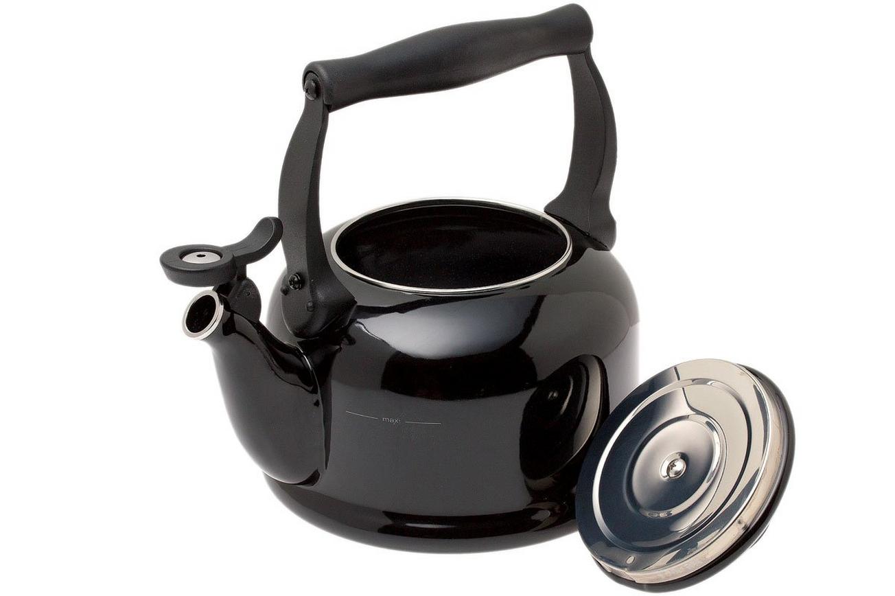 Le Creuset Tradition fluitketel 2,1L, zwart