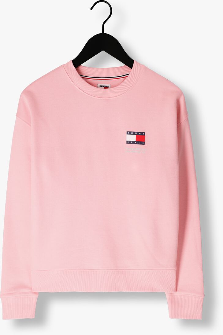 TOMMY JEANS roze tommy jeans sweater tjw bxy graphic flag crew