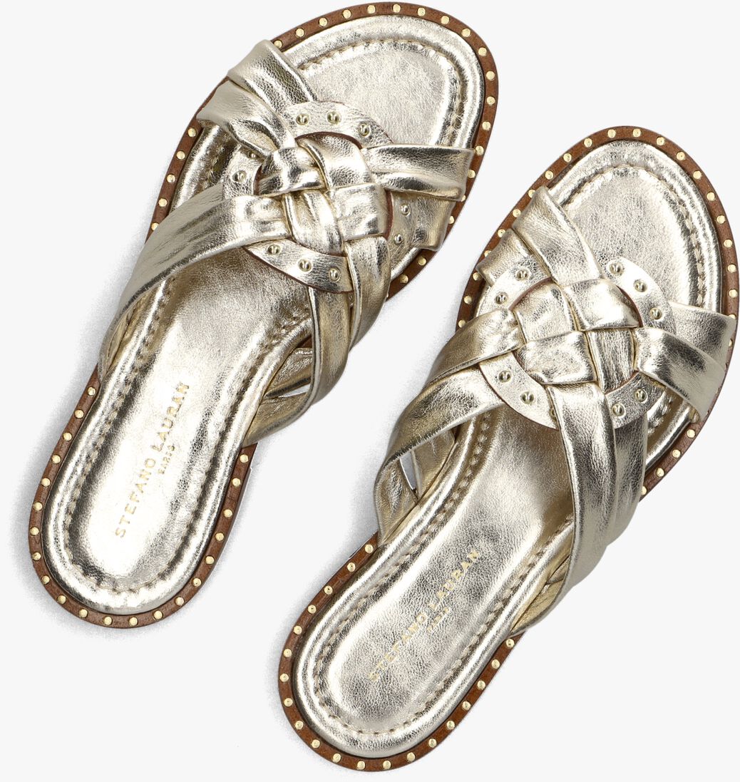 gouden stefano lauran slippers 24003