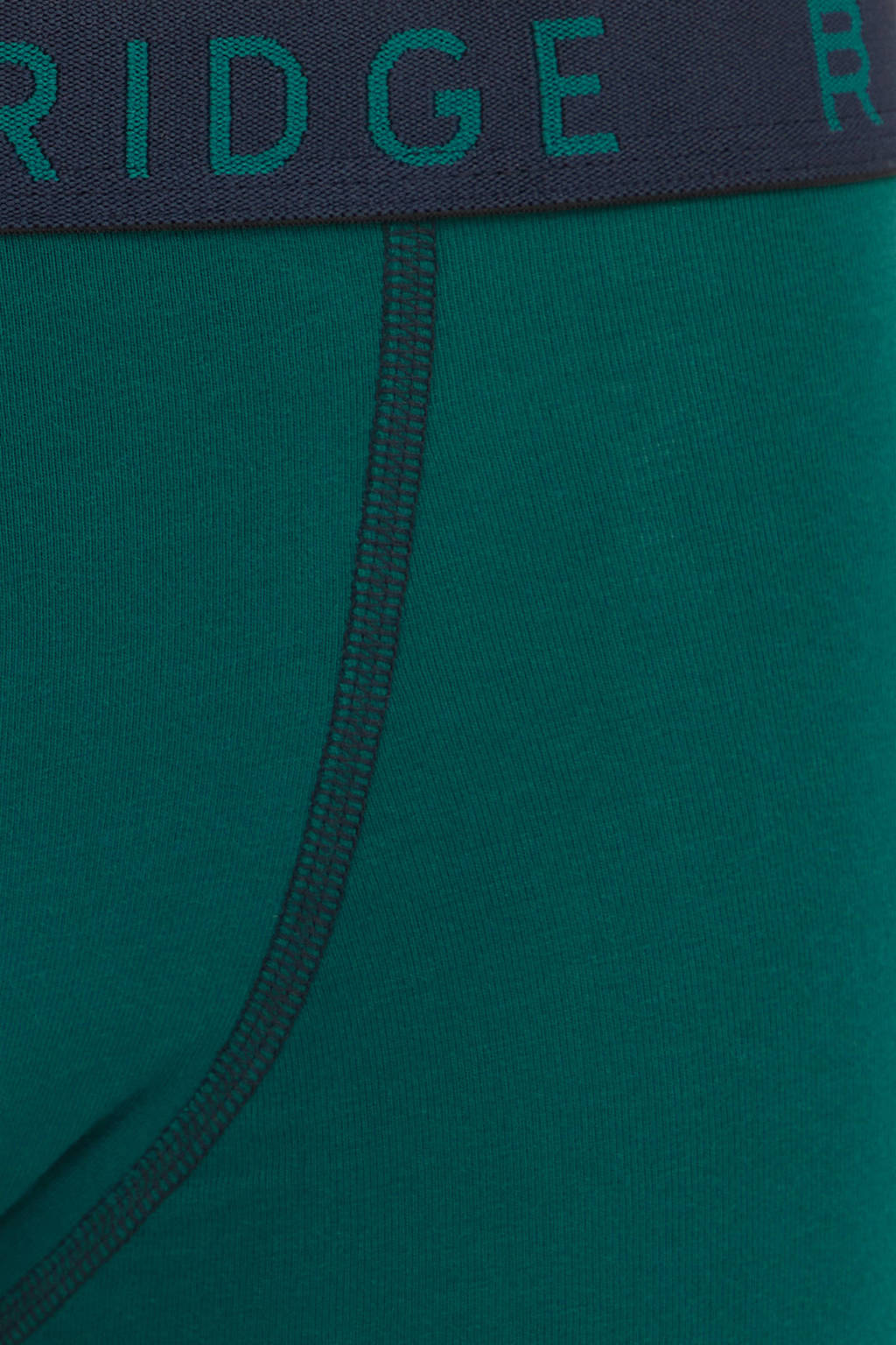 Fijne onderbroekenboxershort - set van 3 donkergroen/mintgroen