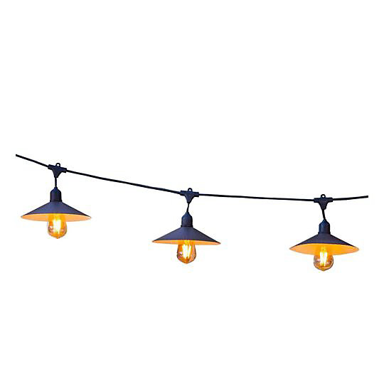 Guirlande solaire LED Vinty light solar 10 x E27 IP44 400lm blanc chaud 6m
