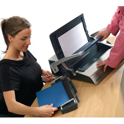 Fellowes Galaxy-E 500 - machine à relier / relieuse perforeuse éléctrique - perfore 25 feuilles - relie 500f