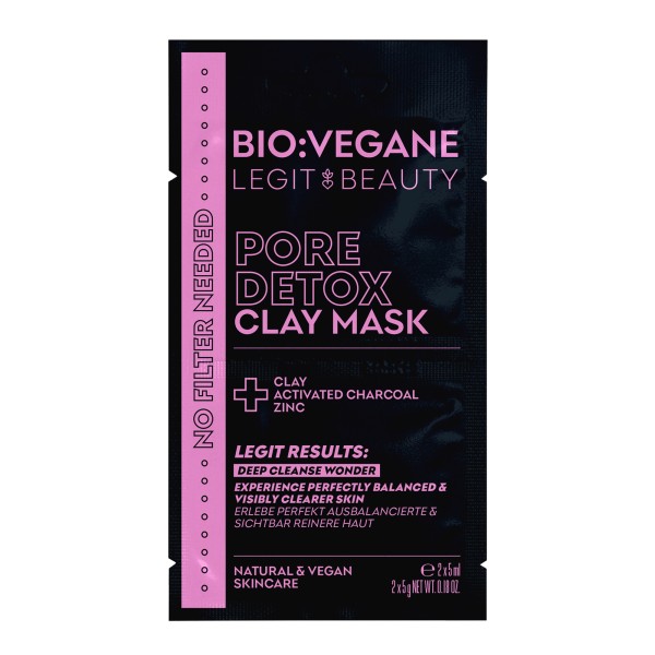 Bio:Végane Pore Detox Clay Mask 5x2ml