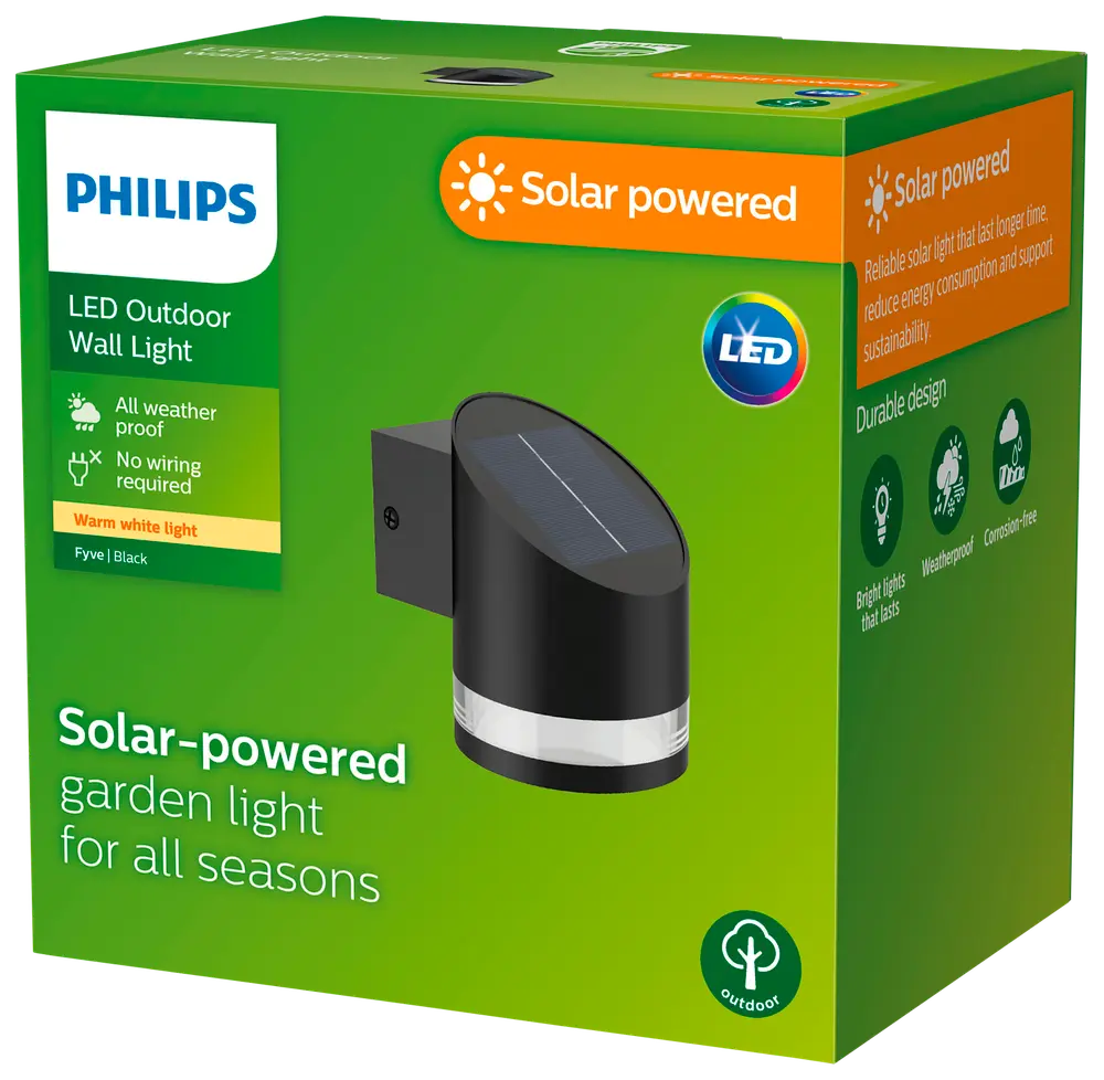 Philips Fyve - solcellevæglampe