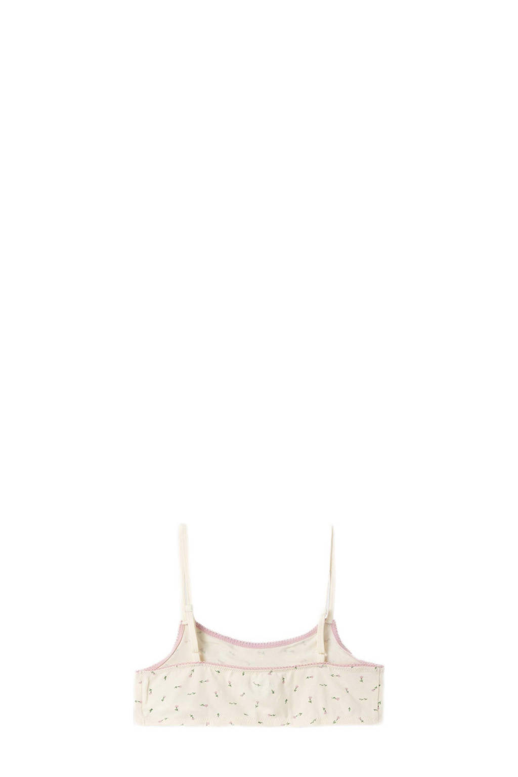 bh top NKFSHORT STRAP - set van 2 beige/lila