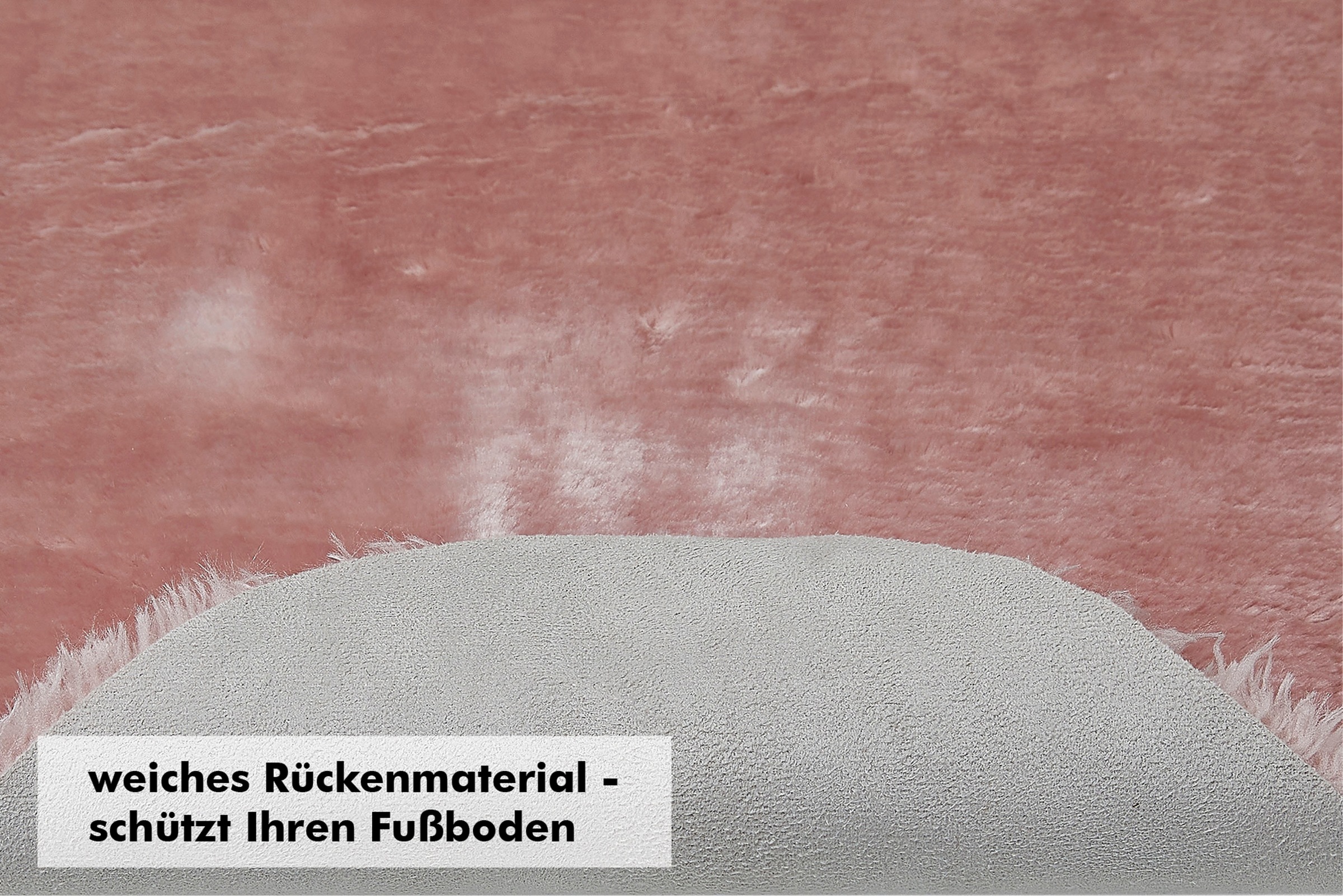Andiamo Sitzkissen »Sitzauflage Lamm-Fellimitat« Kunstfell, rund, Ø 40 cm, auch als 4er Set