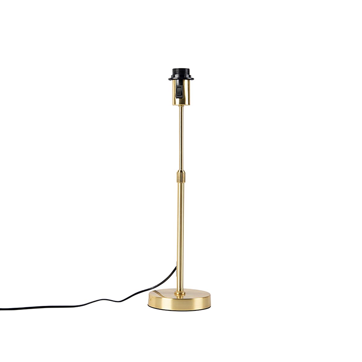 Tafellamp goud verstelbaar met kap wit 35 cm - Parte