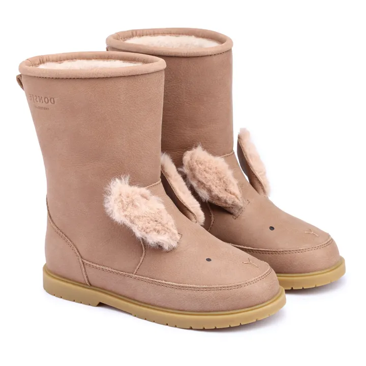 Donsje Bottines Fourrées Wadudu Exclusive Lapin | Marron glacé