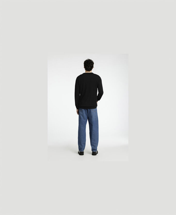 Selected Homme SLHTRAY LS KNIT MERINO CREW NECK NO Sort