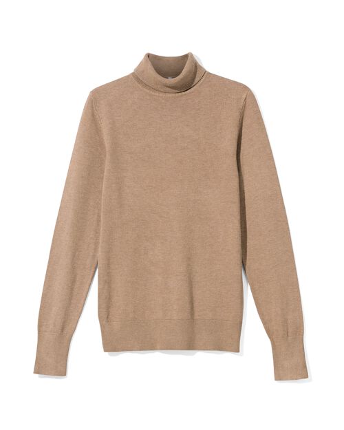 pull col roulé femme Lois beige