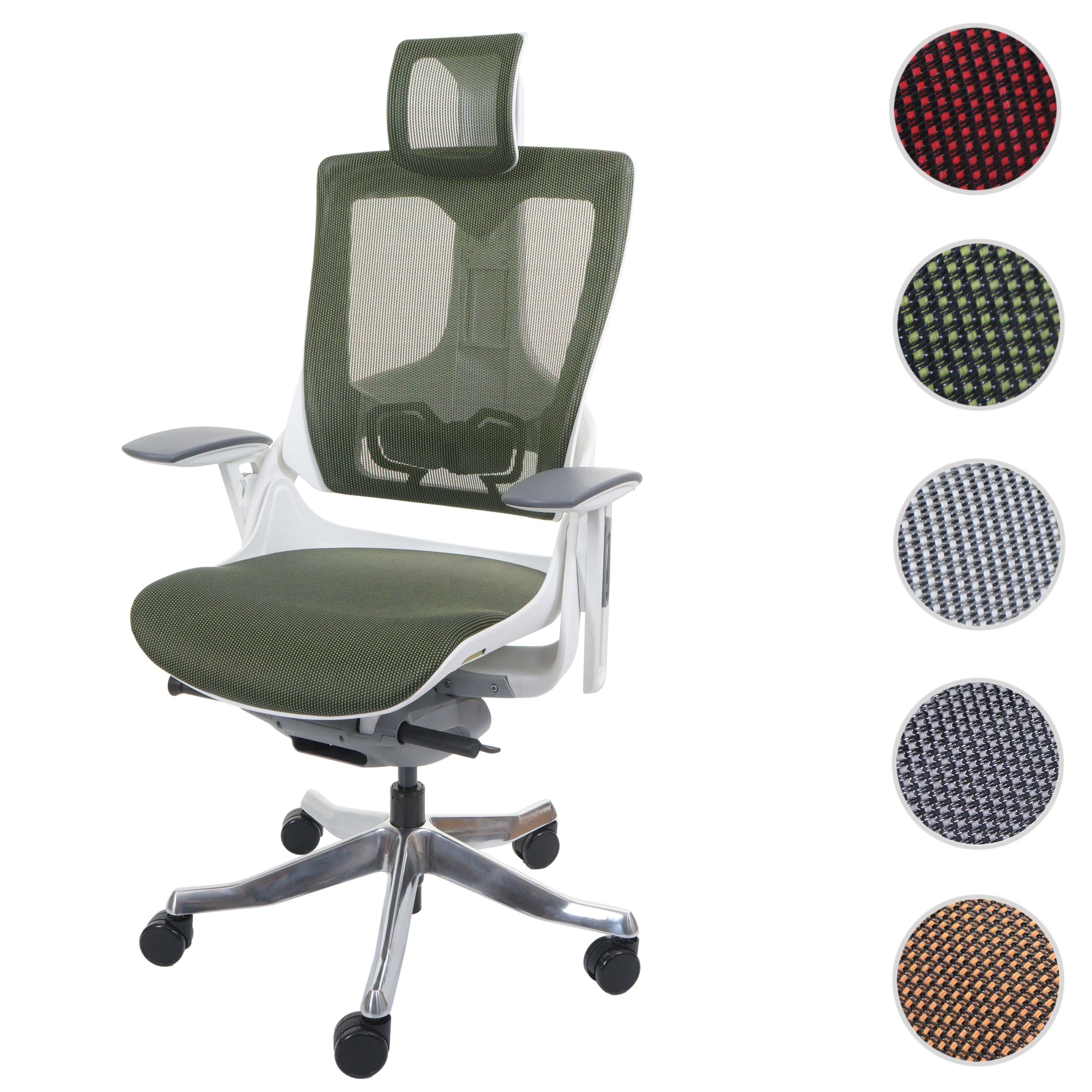Bürostuhl MERRYFAIR Adelaide, Schreibtischstuhl Drehstuhl, Polster/Netz, ergonomisch ~ grün