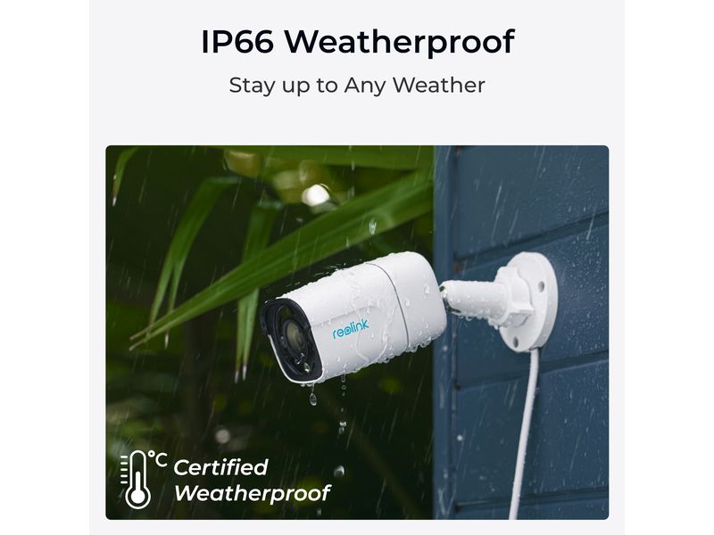 Reolink Netzwerkkamera P340 8K Smarte 12MP PoE-Kamera mit 24/7 farbiger Sicht