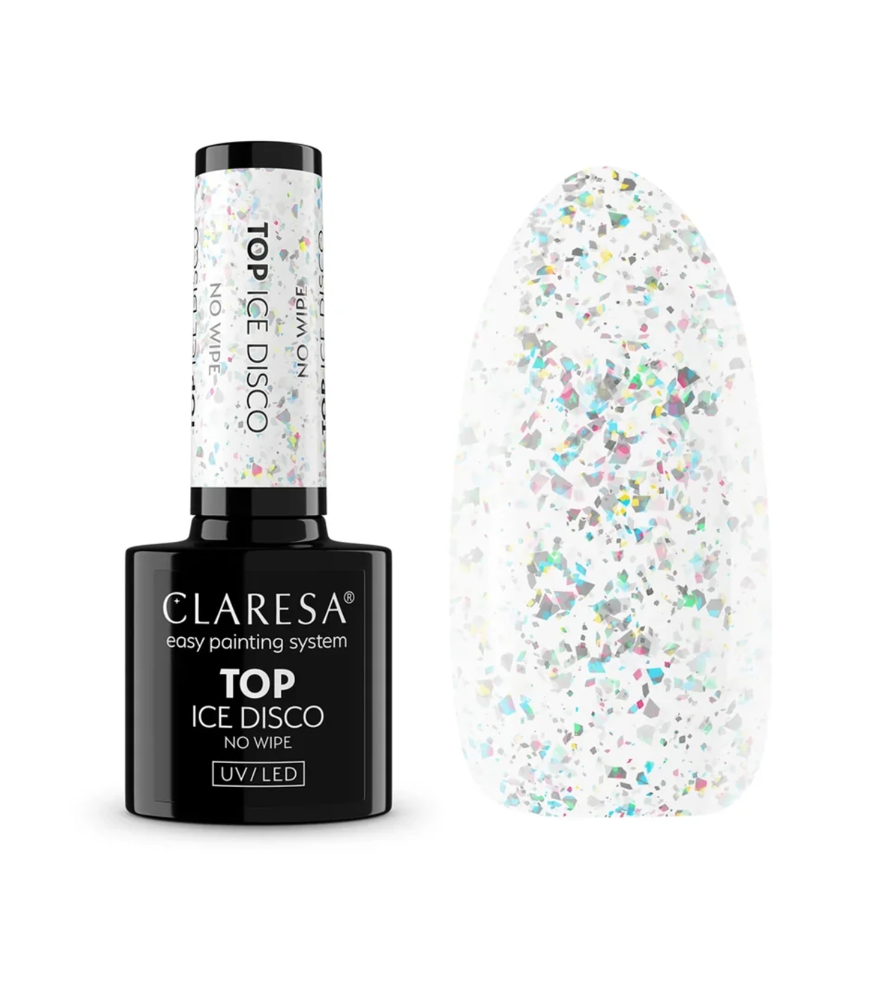 Claresa - Top Coat No Wipe - Ice Disco