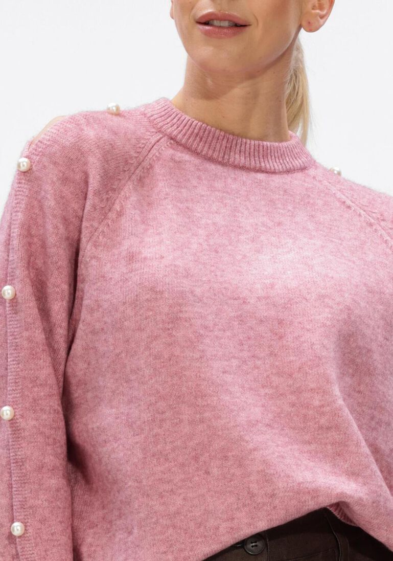roze co'couture truien/vesten rowan pearl sleeve knit