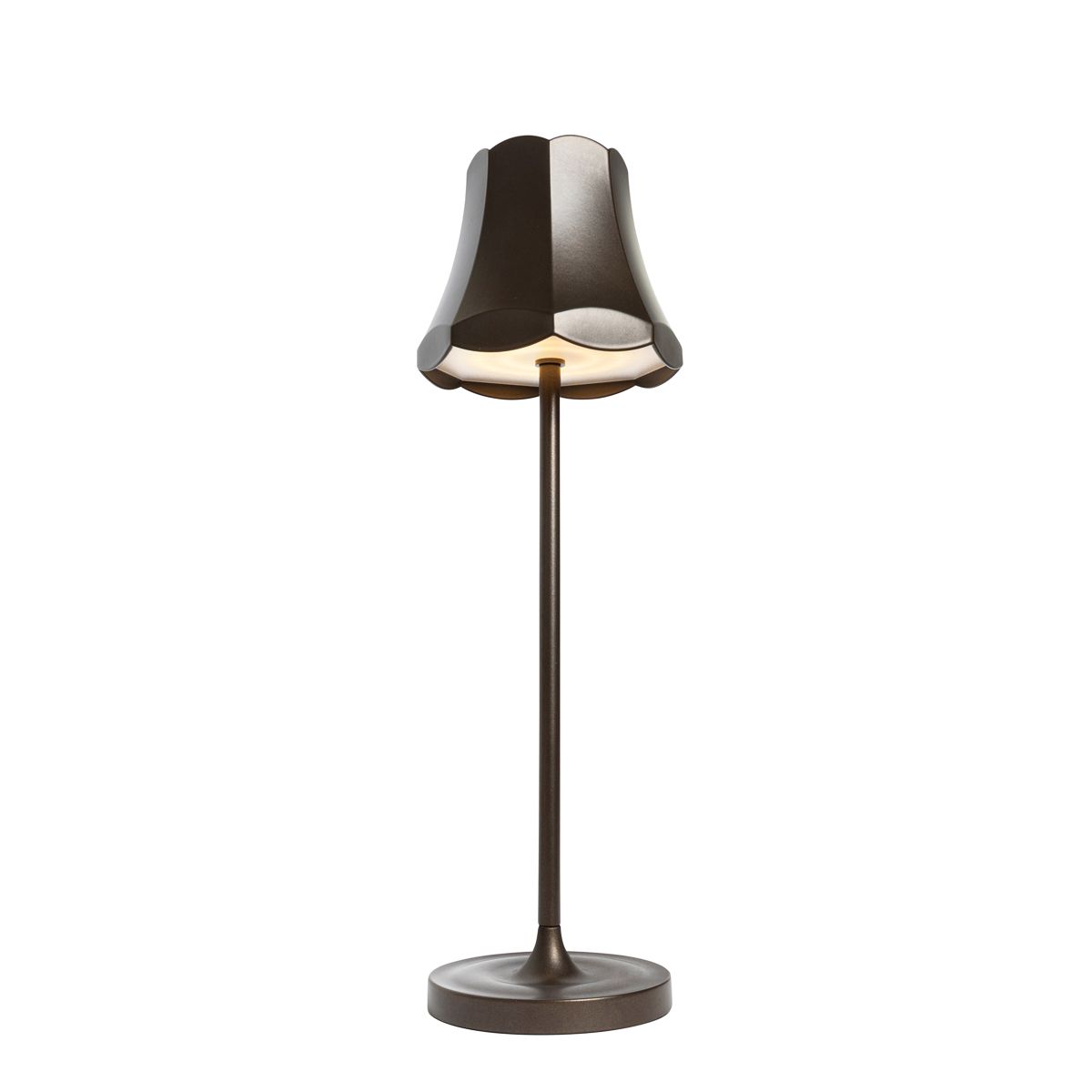 Set van 2 retro tafellampen donkerbrons oplaadbaar IP44 - Granny